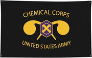 Us Chemical Corps Four-Hole Decorative Flag Garden, Dormitory Decorative Flags 2x3ft 3x5ft 4x6ft