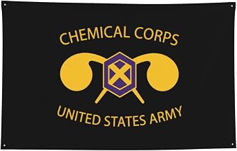 Us Chemical Corps Four-Hole Decorative Flag Garden, Dormitory Decorative Flags 2x3ft 3x5ft 4x6ft