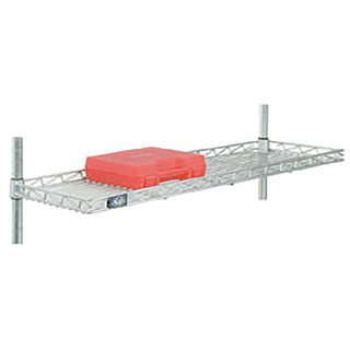 24" W x 12" D Chrome Cantilever Shelf by Global Industrial – 24 inches, Chrome, Silver, Model CS1224C
