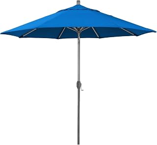 California Umbrella 5-Year-Non-Fading, 9Ft Premium Patio Umbrella, Hand-Crank