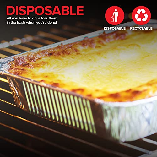 Stock Your Home Pans + Lids / Silver / 1 Chafing Dishes