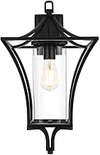 Elegant Lighting Belgrade 12" Outdoor Wall Sconce in Black