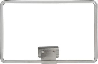 Clip-in Sign Frame Chrome Metal Horizontal - 11"L x 7"H