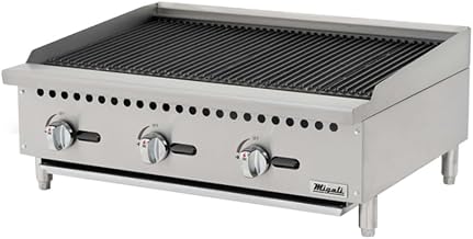 Migali C-CR36 36″ Wide Char-Rock Broiler - 105,000 BTU