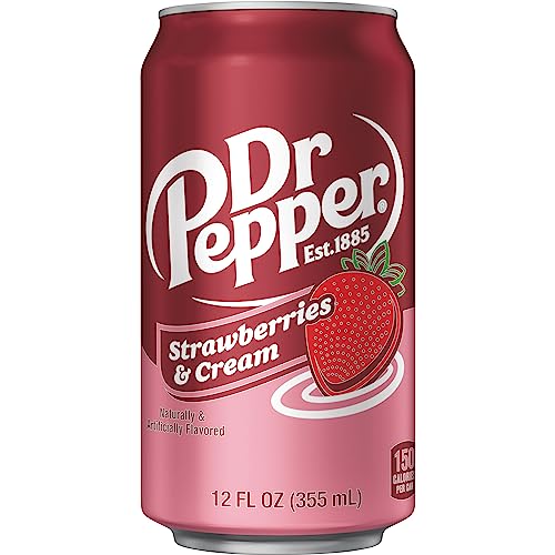 Dr Pepper Strawberries and Cream / 12 Fl Oz (Pack of 36) / 1 Soft Drinks