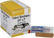 First Aid Only 0.75-inch W x 3-inch L Heavy Woven Bandages, 100/Box (H119)