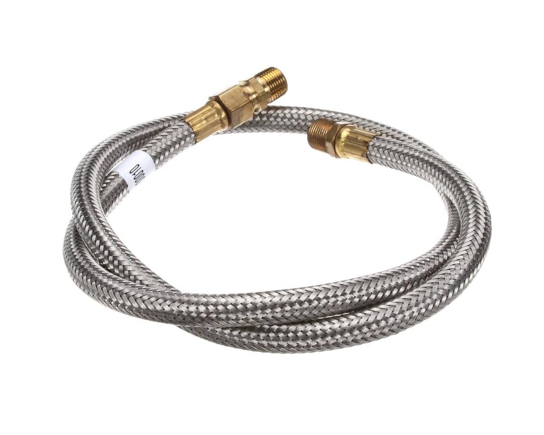 Hose 1/2 X 58 L WTR Braid SST by Hobart – 1/2 X 58 L, Stainless Steel, Silver, Model 00-918390-00010