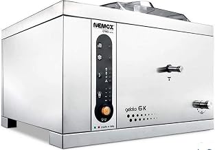 Nemox 38181 Gelato 6K Crea Ice Cream Machine, 4 Fully Automatic Programs, 4 Storage Temperature Programs, Inverter Paddle Motor System (55 to 115 rpm), Full Stainless Steel Construction