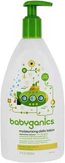 BabyGanics Extra Gentle Moisturizing Daily Lotion, Chamomile Verbena, 17 Fluid Ounce (502 ml)