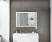 31" Nome Medicine Cabinet with Interior Storage Compartments by DEPOT E-SHOP – Engineered Wood, White, Model DE-GLB11581