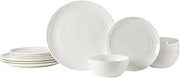 Mikasa Kamryn Vegan Bone Chip Resistant 12 Piece Dinnerware Set, Service for 4