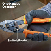 KLEIN TOOLS Long Nose Straight-Cutting / 3 inches / Orange Nippers & Snips