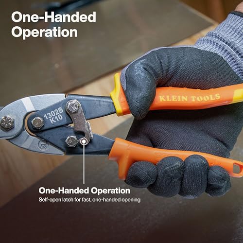 KLEIN TOOLS Long Nose Straight-Cutting / 3 inches / Orange Nippers & Snips