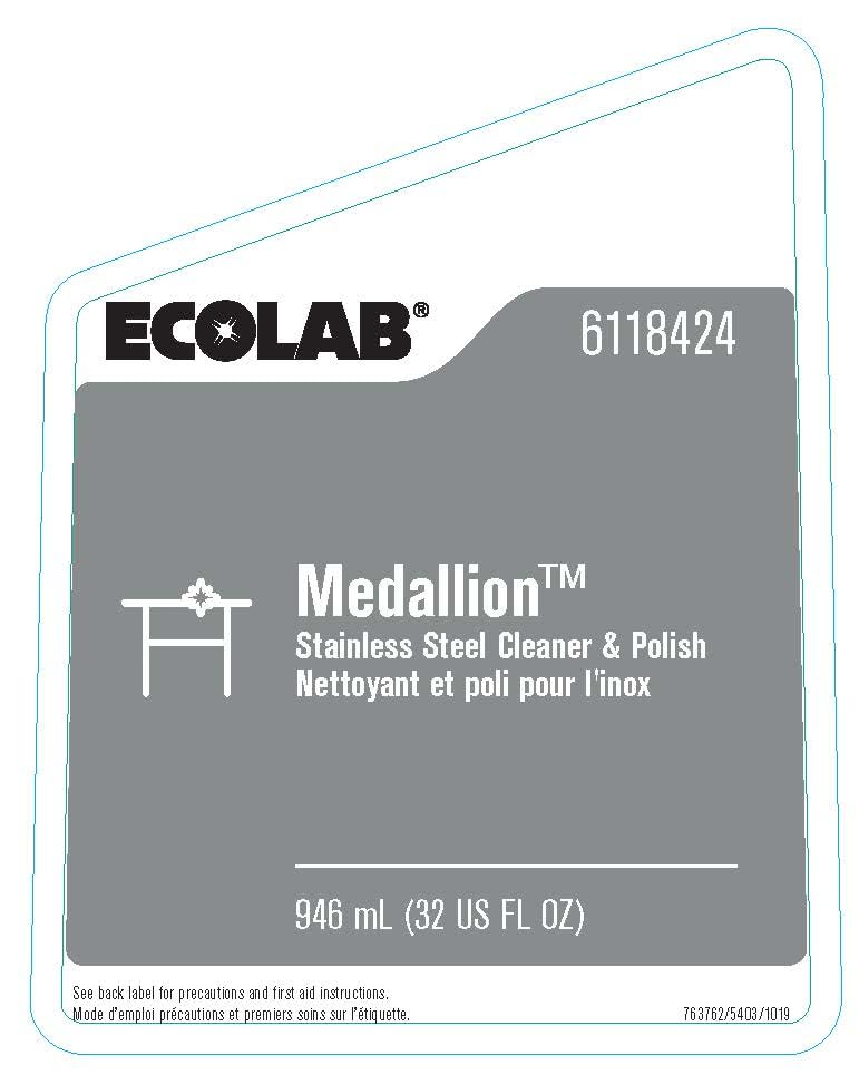 Medallion™ Stainless Steel Cleaner & Polish by Ecolab – Pack of 1, Model 6118424