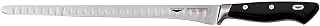 PADERNO World Cuisine 11 7/8" Ham Slicing Knife, Scalloped with Forged Blade