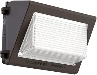 Lithonia Lighting 13" LED Wall Pack Outdoor Light, Dusk to Dawn Photocell
