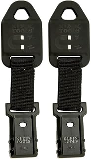 KLEIN TOOLS 69417 Rare-Earth Magnetic Hanger,with Strap,(Pack of 2)