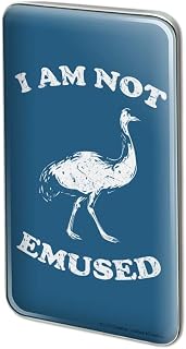 I Am Not Emused Emu Amused Funny Humor Rectangle Lapel Hat Pin Tie Tack Pinback
