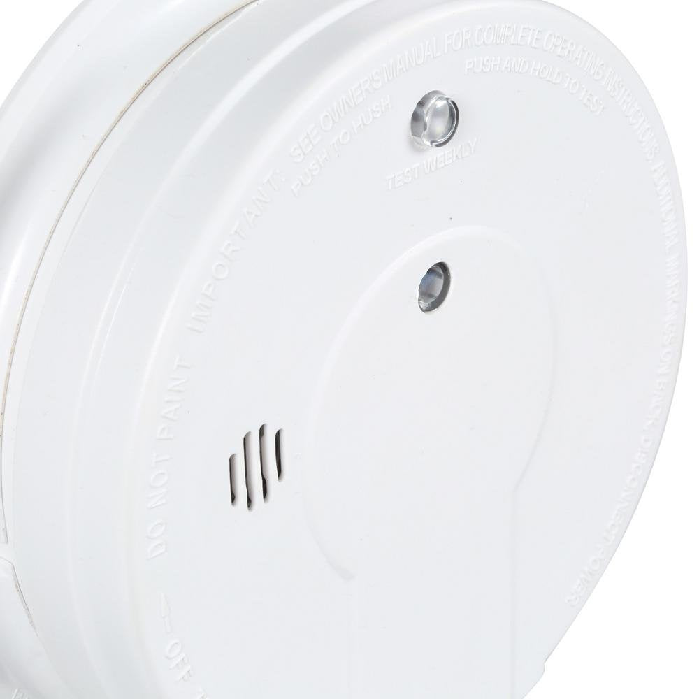 AC Hardwired Interconnect Smoke Detector Alarm with Hush | Model by Kidde – 1 Pack (UNITS), White, Model i12040