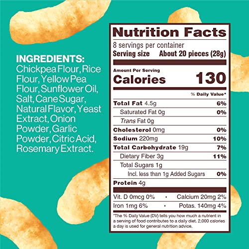 HIPPEAS Groovy White Cheddar / 8 Ounce (Pack of 2) / 1 Puffed Snacks