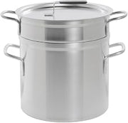 Aluminum Double Boiler w/ 11 Qt Inset and 12 Qt Pot