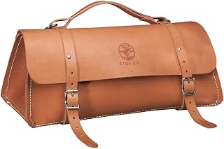 KLEIN TOOLS 5108-24 Deluxe Leather Bag, 24-Inch