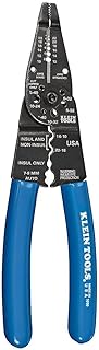 KLEIN TOOLS 1010 Multi Tool Long Nose Wire Cutter, Made in USA, Wire Crimper, Stripper and Bolt Cutter Multi-Purpose Electrician Tool, 8-Inch Long