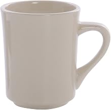World Princess 8.5 oz Rolled-Edge Warm White Stoneware Coffee Mug, 36 per Case