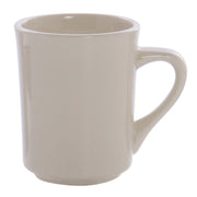 World Princess 8.5 oz Rolled-Edge Warm White Stoneware Coffee Mug by WORLD TABLEWARE – 8.5 ounce, Stoneware, Warm White, Model TM-8-W