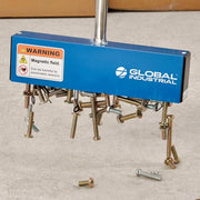 Global Industrial 1.75"L x 11"W x 36.88"H / Silver/Blue / Industrial Magnetic Sweepers