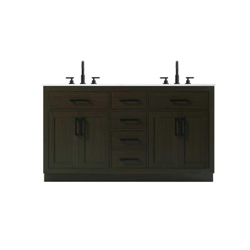 Alden Bathroom Vanity Mocha Brown by Lighting Design – Wood, Mocha Brown, Model VF29760DMMB