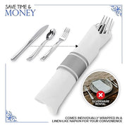 Stock Your Home 100 Count / Silver / Formal Spoons