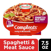 Hormel Compleats Spaghetti with Meat Sauce / 7.5 Ounce (Pack of 7) / Spaghetti & Meat Sauce Meat Dishes