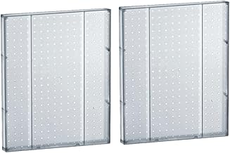 Azar Displays 771620-CLR Pegboard 1-Sided Wall Panel, Clear Translucent Color, 2-Pack