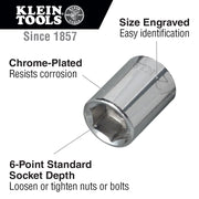 KLEIN TOOLS 3/8-Inch / 1 Socket Wrenches