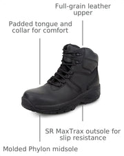Mens 6 Black Kobuk MaxTRAX Soft Toe Waterproof SRO Boot 11.5 M by SR Max – 11.5, Leather, Black, Model Sr Max Kobuk