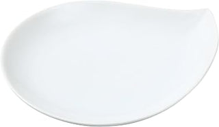 Yanco ML-806 5.75" Leaf Shaped Plate, Porcelain, Super White, Pack of 36