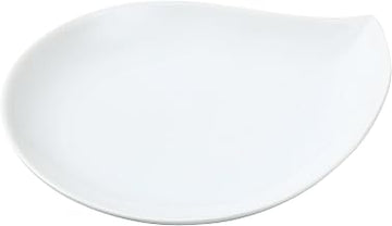 Yanco ML-806 5.75" Leaf Shaped Plate, Porcelain, Super White, Pack of 36
