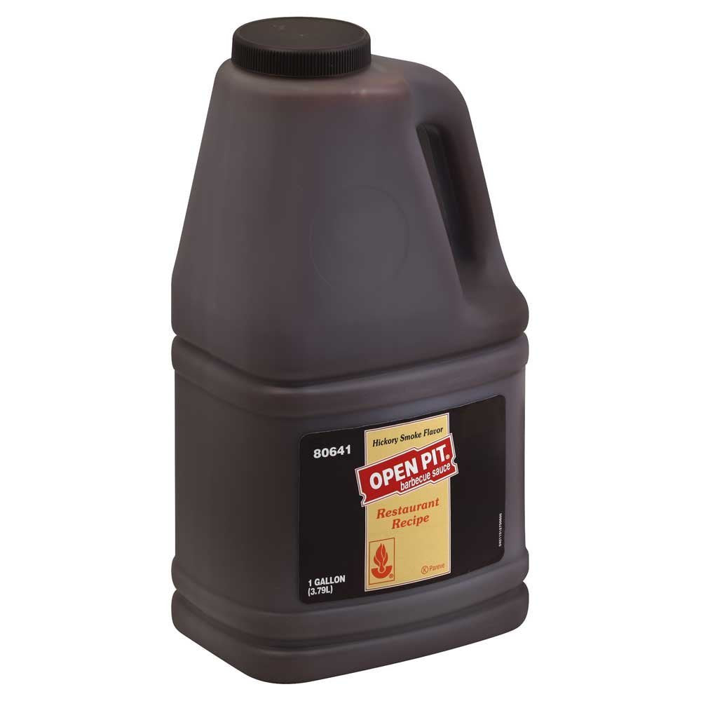 Hickory Barbecue Sauce Jug by Open Pit – 1 gallon, Pack of 4