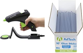Surebonder Cordless Hot Glue Gun with 85 AdTech Hot Glue Sticks - High Temperature Glue Gun Bonds Metal, Wood, Ceramics, Full Size, Includes Charging Base