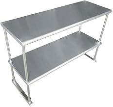 Advance Tabco EDS-12-72 72-1/4" x 12" Table Mounted Double Overshelf