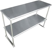 Advance Tabco EDS-18-72 72-1/4" x 18" Table Mounted Double Overshelf
