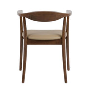 Ralmon Rich Walnut Dining Chairs Set of 2 with Solid Wood Construction by Starlight Canyon Home – Solid Wood, Rubberwood, Metal, Fabric, Brown, Pack of 2