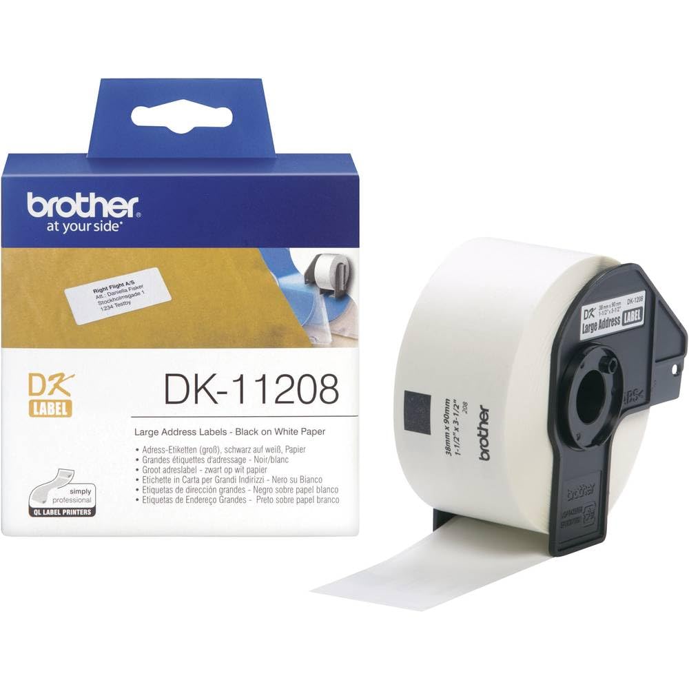 Brother Large Address Labels (38 x 90 mm) / Large Address (38 x 90 mm) / White Address Labels