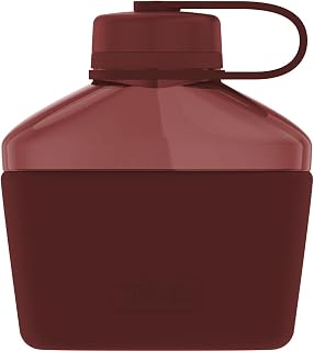 Thermos 32 oz. Alta Hard Plastic Canteen w/Silicone Sleeve - Rosewood Red