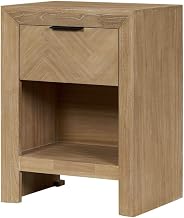 Kingston Herringbone Accent Table - Light Natural - 20"W