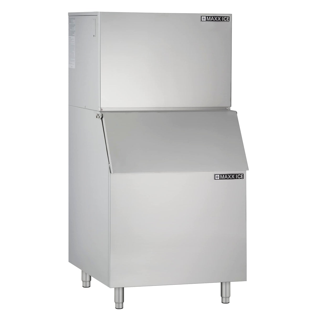MIM450 Modular Ice Maker with Bin by Maxx Ice – 450 pounds, Stainless Steel, Model MIM452B