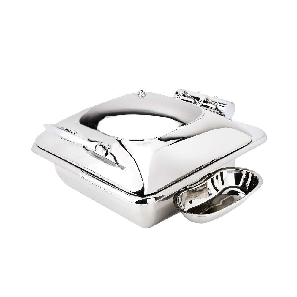 Crown Collection 6 Quart Induction Chafing Dish by Eastern Tabletop – Stainless Steel, Model 3934