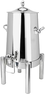 Eastern Tabletop 3023 Pillar'd 3 Gallon Stainless Steel Insulated Coffee Urn with Hands-Free Spigot