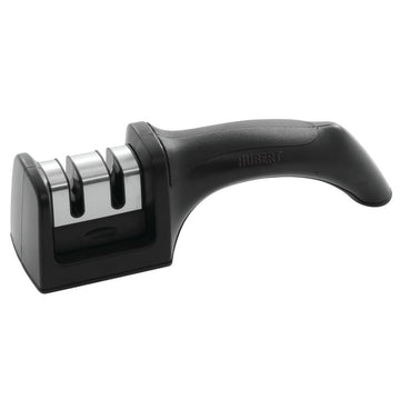 Knife Sharpener Handheld Black Plastic - 7 1/2 L by HUBERT – Plastic, Black, Model CPSHAP01